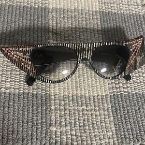 Vintage mother of pearl sunglasses with rhinestones